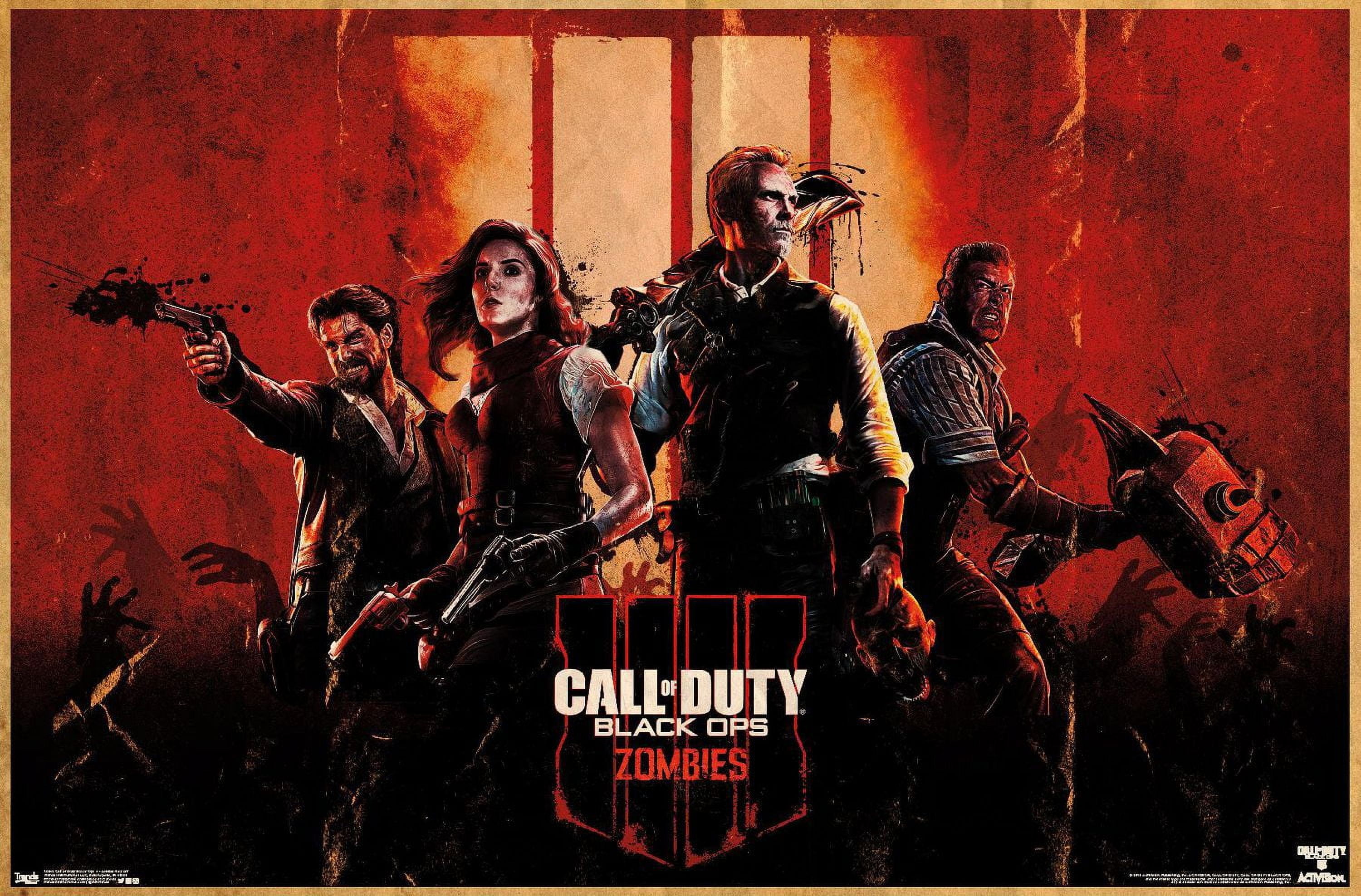 Call of Duty: Black Ops 4 - Zombie Key Art Wall Poster, 22.375" x 34"