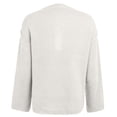 thumbnail image 5 of BLVB Womens Oversized Knitted Sweater Crewneck Button Long Sleeve Sweatshirt Casual Loose Fall Pullover Tops, 5 of 9