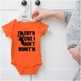 thumbnail image 5 of Crying Because Not Hunting Hunter Romper Boys or Girls Infant Baby Brisco Brands 24M, 5 of 6