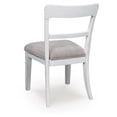 thumbnail image 6 of Signature Design by Ashley Chadworth Dining Upholstered Side Chairs, Set of 2, White Wood Frame with Polyester Seats, 6 of 8