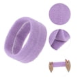 thumbnail image 3 of Unique Bargains 1 Set Soft Headband with Wristband Solid Color Headband for Sport Light Purple, 3 of 6