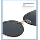 thumbnail image 3 of Gafas de sol estilo ojo de gato para mujer, estilo diseñador de moda, con lentes espejadas., 3 of 3