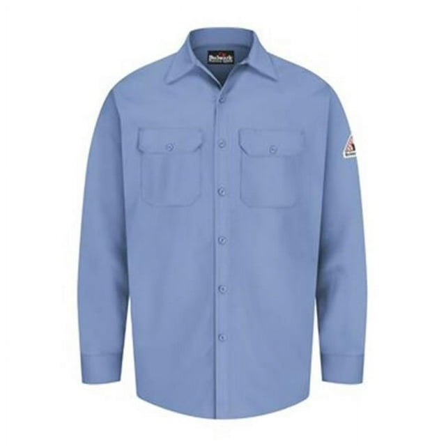 Bulwark B37530254 Chemise de Travail Excel Résistant aux Flammes&44; Bleu Clair - Moyen