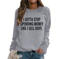 thumbnail image 3 of Vedolay Womens Long Sleeve Tops Womens Oversized Sweatshirts Hoodies Long Sleeve Pullover Fall Clothes with Pocket,Gray XL, 3 of 5