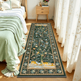 thumbnail image 2 of MJIAexp 2'x6' Boho Floral Runner Rug,Non Slip Washable Floral Hallway Runner Rug with Rubber Backing, Low Pile Faux Wool Carpet for Kitchen, Laundry, Bedroom, Entrance, 2 of 7