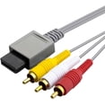 thumbnail image 2 of 1.8M Audio Video AV RCA Video Composite Cable Cord Compatible for Wii Console, 2 of 5