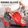 thumbnail image 2 of Accesorios para bicicletas Guantes Seda Hielo Mujer Hombre Deportes Ciclismo Medio Dedo Mano (L) Rojo JShteea El nuevo, 2 of 7