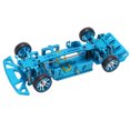 thumbnail image 1 of Châssis RC, Cadre Assemblé pour Voiture RC Haute Précision avec Roues pour Voitures RC 1/28 Bleu, 1 of 8