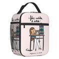 thumbnail image 3 of Enfermera En Apuros Doctor Nurse Medical Insulated Lunch Bag for Women Waterproof Cooler Thermal Lunch Tote Office Picnic Travel, 3 of 5