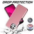 thumbnail image 5 of For Revvl 7 Pro 5G (T-Mobile) Dual Layer Slim & Tough Hybrid Shockproof Heavy Duty TPU Matte with Textured Rugged Shell Protection Phone Case Cover by Xpression - Rose Gold, 5 of 7