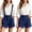 A40 Navy, variant on Xdegoge Women's Casual Overall Shorts High Rise Vintage Suspender Short Pants with Pockets and Button Detail Adjustable Strap Summer Wear Classic A-Line Wide Leg Romper