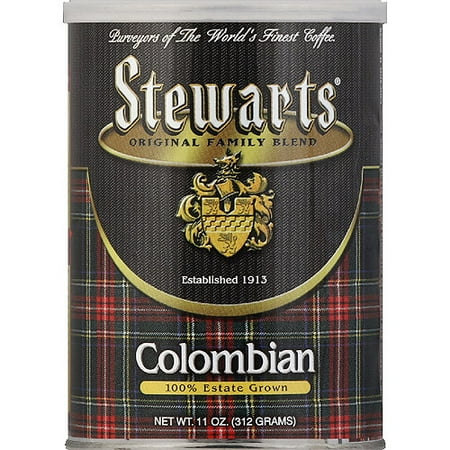 Stewarts Colombian Ground Coffee, 11 oz, (Pack of 6)