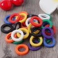 thumbnail image 2 of 24Pcs Plastic Key Cap Tag Sleeve Rings Identifier Label ID Perfect Coding System, 2 of 8