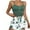 Green, variant on Agkizg Summer Womens Pajama Set Two-piece Pjs Sets Plus Size Print Cami and Shorts Pajama Set Soft Sleepwear Loungewear Nightwear Sets Black L