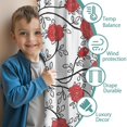 thumbnail image 3 of Blackout Kids Curtains,Pioneer Flower Floral Print Pattern Childrens Insulated Curtains Set Of 2,Bedroom Essentials,Toddler Room Decor 42"x54", 3 of 5