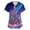 Blue&02#0811K, variant on Garbnen Womens Christmas Scrub Tops Plus Size Christmas Tree Snowman Print Workwear Women Funny Merry Xmas Fall Winter Nurses Uniform with Pockets S-5XL