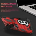 thumbnail image 4 of SOATUTO for Samsung Galaxy S22 6.1 inch Case Heavy Duty Shoftproof Military-Grade Armor Protective Case Cover with Built-in Hidden Kickstand Phone Case for Samsung Galaxy S22 5G - Red, 4 of 6