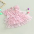 thumbnail image 3 of Robe pour Filles Enfants en Bas Âge à Pois Manches Volantes Robe Princesse Décontractée, 3 of 9
