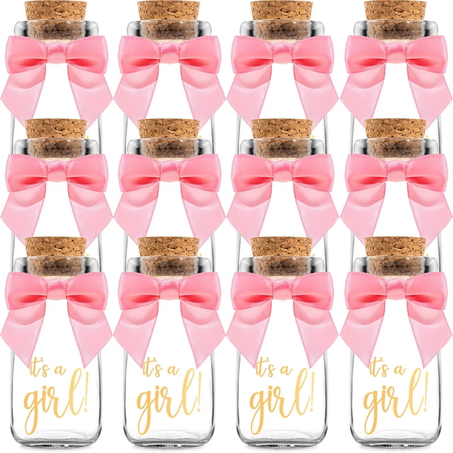 Biberón Ethisa pequeño, paquete de 12 unidades, vaso de leche It's a Girl