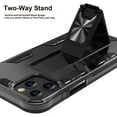 thumbnail image 4 of Xpression Case for Apple iPhone 13 Pro (6.1") with Built-in Slide Kickstand Shockproof Armor Heavy Duty Dual Layer [Military Grade] Rugged Phone Cover [Black], 4 of 9