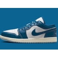 thumbnail image 3 of N I-K-E A i r-Jor-dan 1 Low Blue White Mens US 910-12 Athletic Running Shoes NEW ??, 3 of 6