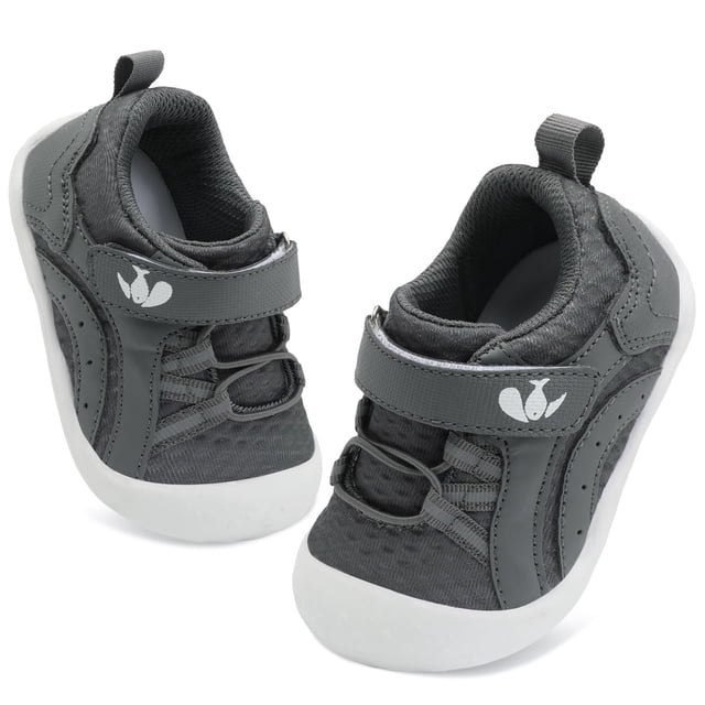 Zapatos de bebé FEETCITY para bebés descalzos, grises, de 6 a 12 meses