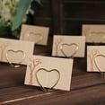 thumbnail image 6 of Balsa Circle 10 Gold 1" Metal Table Number Sign Holders Heart Place Card Stands Party Events Decorations, 6 of 8