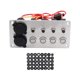 thumbnail image 3 of Universal 4 Ways Rocker Switch Panel Accessories 4.8 Amp Dual USB Waterproof Voltmeter Blue LED on Off Switch 12V 24V DC for Boats Cars kusrkot Panel de interruptor basculante, 3 of 8