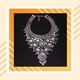 thumbnail image 3 of Collar de piedras preciosas, gargantilla de clavícula, cadenas de cristal, Vintage, grande, brillante, colgante de lujo, joyería para mujer Ropa, zapatos y accesorios Miscelánea Plateado Jumpingount AP015020-01, 3 of 6