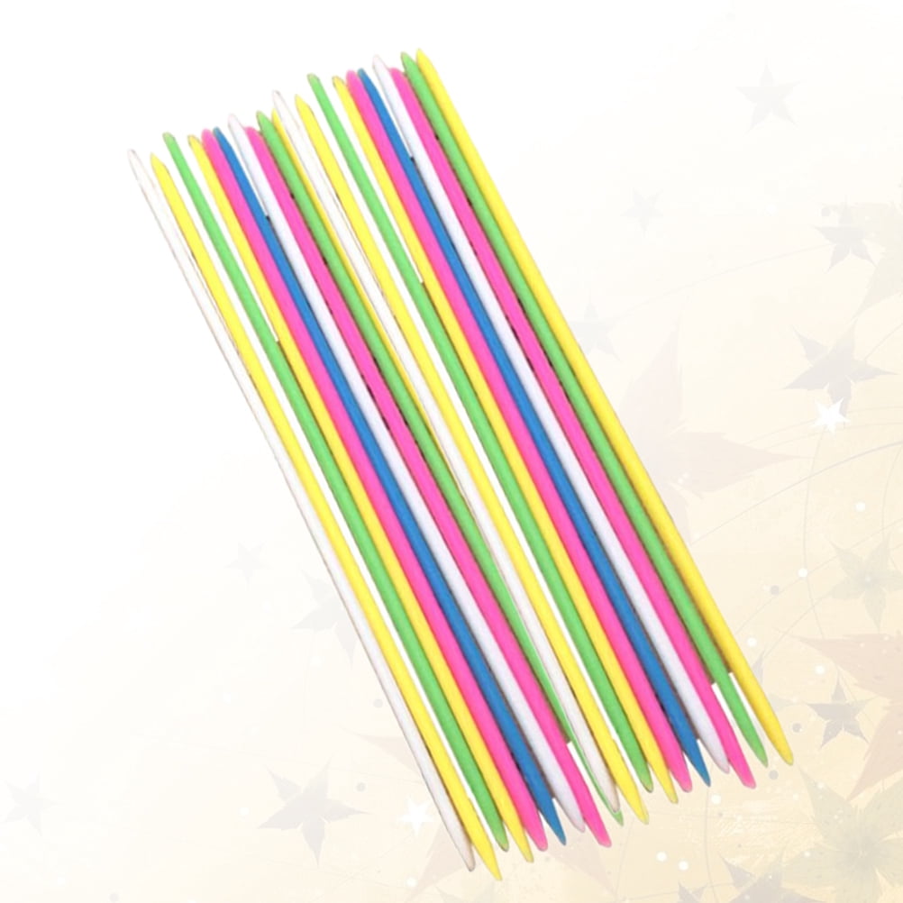 Gymnture 30pcs Classic Pickup Sticks for Kids Party Supplies (Mixed Color)