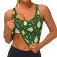 thumbnail image 3 of Picia St. Patrick's day 6 Pattern Sports Bra for Women,Padded Strappy Sports Bras Medium Support Yoga Bra with Removable Cups,Running Yoga Bra-Small, 3 of 8