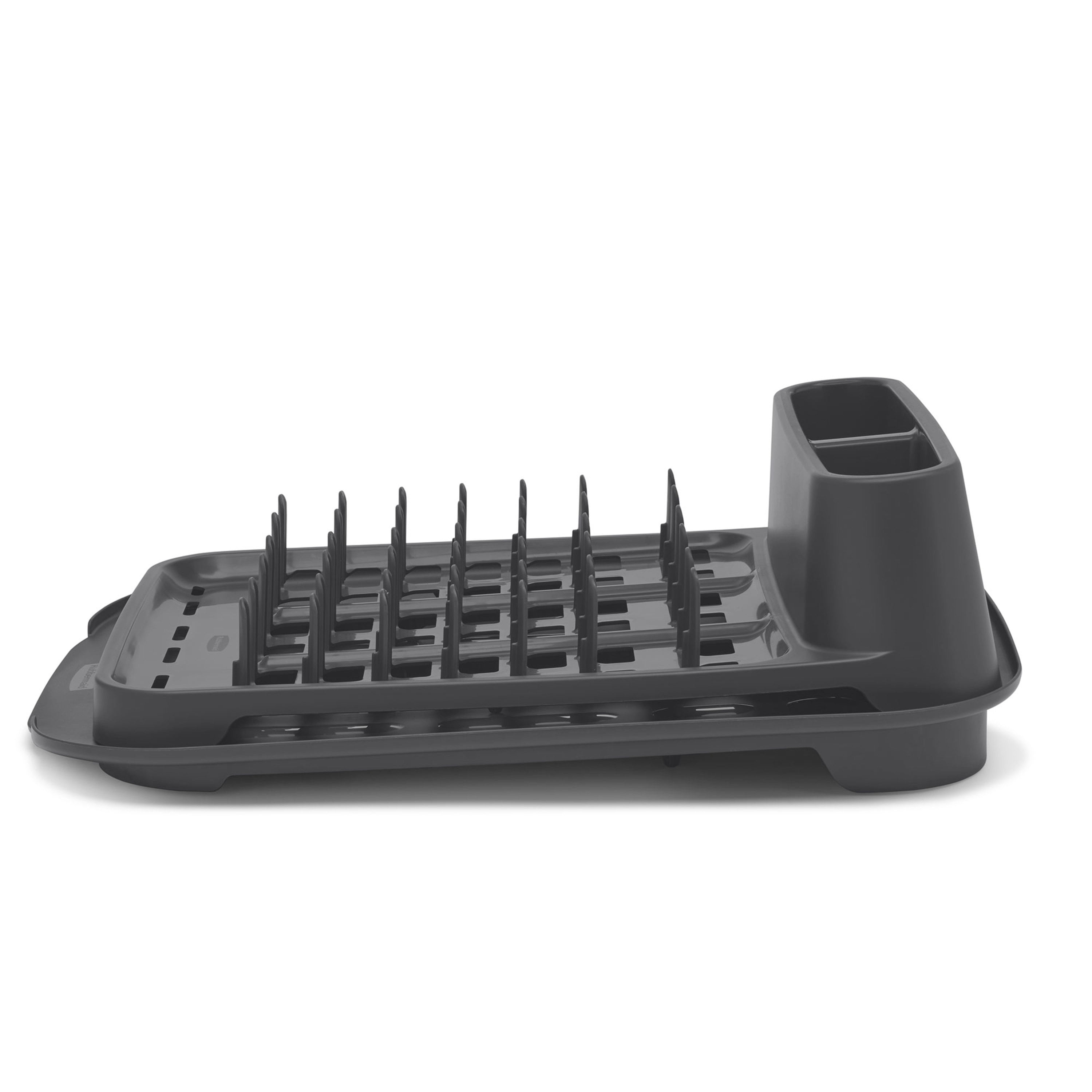 Rubbermaid® Antimicrobial Dish Drying Rack with Drainboard, Raven