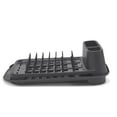 Rubbermaid Antimicrobial Dish Drying Rack with Drainboard, Raven Grey