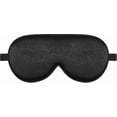 thumbnail image 1 of Luxury Mulberry Silk Sleep Mask Featherlight & Cloud Soft Eye Cover for Rest, Unisex Design (Black), 1 of 5