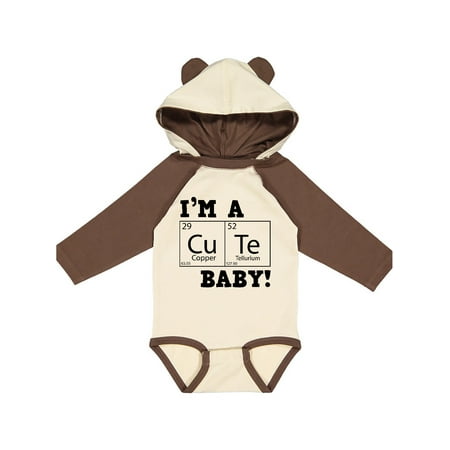 

Inktastic I m a cute baby! Gift Baby Boy or Baby Girl Long Sleeve Bodysuit
