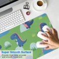 thumbnail image 4 of Long Mouse Pads for Desk,Green Cartoon Dinosaurs Grass Pattern Desk Mats on Top Of Desks, Desk Mouse Pad Extra Large with 3mm Non-Slip Base and Stitched Edge for Gaming,Office,Work,Home 31.5"x11.8", 4 of 6