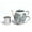 Grey, variant on Taimei Teatime Tea Set for Adults, 15oz Teapot with Infuser and Cup Set, Ceramic Tea for One Set with Handpainted Bee and Floral Pattern, Loose Leaf Tea Maker Set
