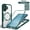 Darkgreen, variant on Lunvic Case for iPhone 17, Double-Sided Full Body Case with Built-in Screen Protector, Compatible with MagSafe, Clear PC Back Heavy Duty Cover, Black