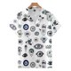 thumbnail image 3 of Blusas con estampado 3D de ojos coloridos para hombre, ropa de moda, camisas gráficas de ojos punk, blusas hawaianas Y2k de manga corta con botones para hombre, 3 of 5