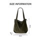 thumbnail image 5 of Bolso de mano de pana para mujer, con cremallera, informal, de gran capacidad, con bolsillos, 5 of 5