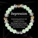 thumbnail image 1 of Pulsera de Cristal Ojo de Tigre Piedra Cristal Verde Piedra Cristal Blanco Hecho a Mano Línea Elástica Pulsera de Moda, 1 of 6