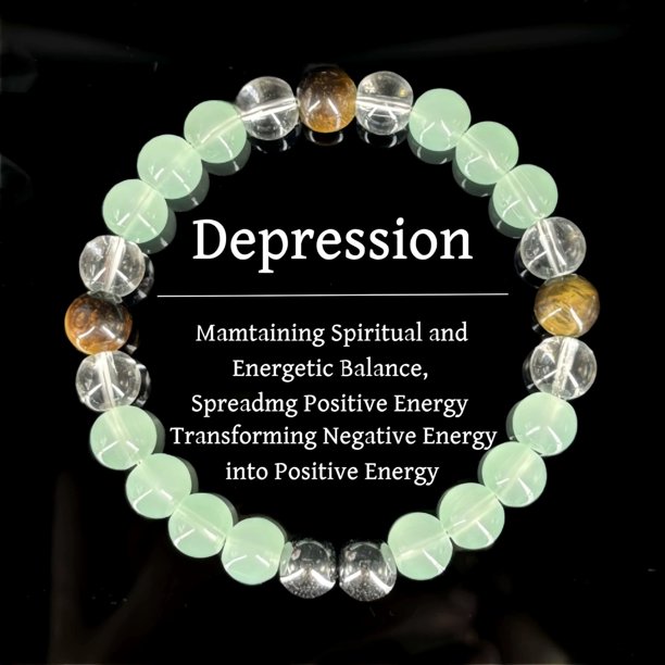 Pulsera de Cristal Ojo de Tigre Piedra Cristal Verde Piedra Cristal Blanco Hecho a Mano Línea Elástica Pulsera de Moda