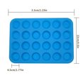 thumbnail image 2 of Bewildely Molde para hornear magdalenas con 24 ranuras, bandeja para moldes de silicona para pasteles y Chocolate, bandeja para hornear postres de cocina Herramientas y accesorios para hornear azul Bewildely HA8530-01B, 2 of 6