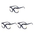 thumbnail image 3 of Guardurnaity Gafas de lectura cuadradas de gran tamaño para hombres y mujeres, montura grande, gafas sin receta, gafas para el cuidado de la salud Type4 NO4, 3 of 6