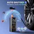 thumbnail image 4 of Ophanie Cordless Portable Tire Inflator - 160 PSI, 2*3000mAh Long Range Battery, Air Pump for Car Tires, Bike, Bicycle, Motorcycles, Electric Pump with LED Light & Digital Pressure Gauge, 4 of 13
