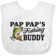 thumbnail image 3 of Inktastic Pap Pap's Fishing Buddy Boys Baby Bib, 3 of 4