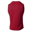 thumbnail image 4 of Men's Quick Dry Workout Tank Tops Mesh Breathable Gym Sleeveless Muscle Shirts for Active Men Size 2XL Wine, 4 of 9