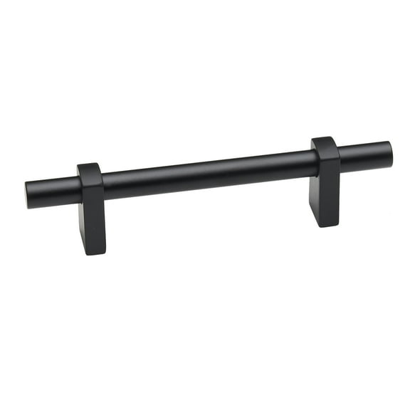Alno A2801-35 Vita Bella 3-1/2" Center To Center Modern Smooth Bar Cabinet Pull - Black