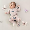 thumbnail image 4 of Kyte Baby Zippered Footie in Blush Butterfly, 4 of 6