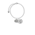 thumbnail image 2 of Delight Jewelry Silvertone Dream - Oval Seal - Domed Thank You Charm Bracelet, 6"+2", 2 of 5